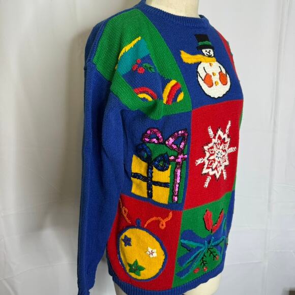 I.B. Diffusion Ugly Christmas Sweater Vintage Holiday Sweater S - Picture 4 of 7